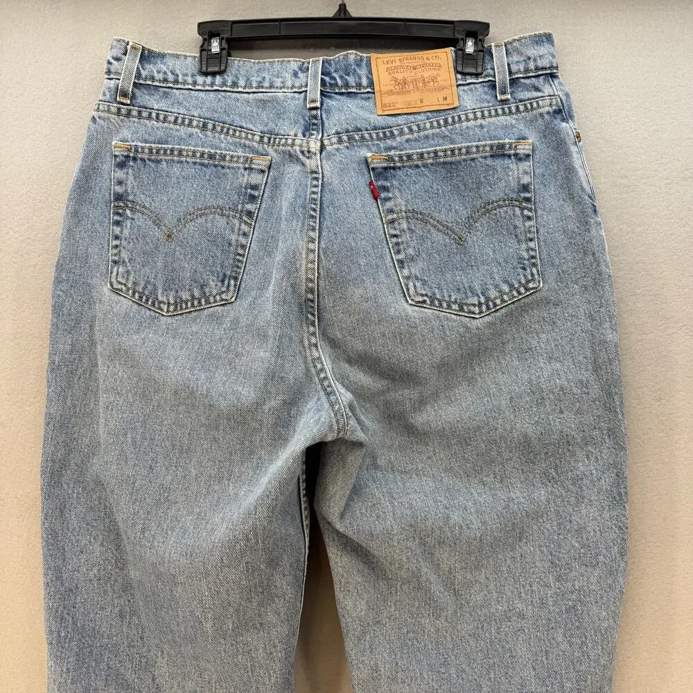 Levi's 522 Jeans Women's 18M  Blue Tapered Fit High Rise Vintage Made in the USA - Picture 3 of 12